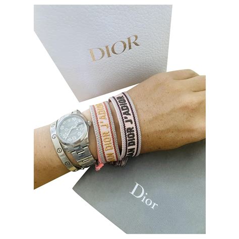 bracelet dior femme tissu|More.